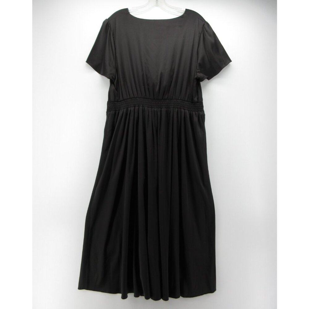 Black Tie-Front Women’s Dress - Picture 6 of 10